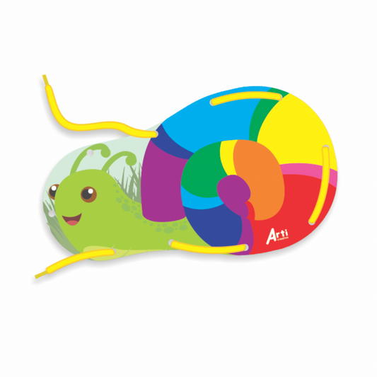 JUEGO DE EXPLORACION Y PASADO EN GOMA EVA "CARACOL" ARTI CREATIVO
