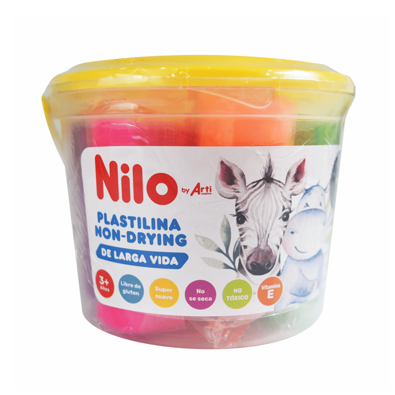 BALDE DE PLASTILINAS NILO NON-DRYING X 6 UND. + 4 CORTADORES