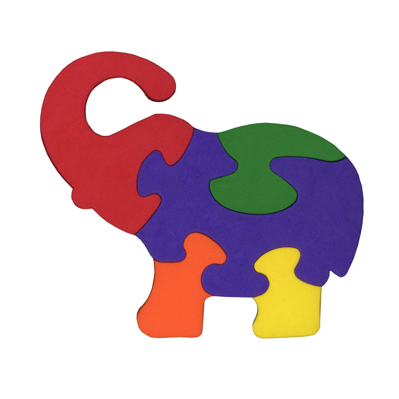 JUEGO DE ENCAJE Y ROMPECABEZAS EN GOMA EVA "ELEFANTE" - ARTI CREATIVO