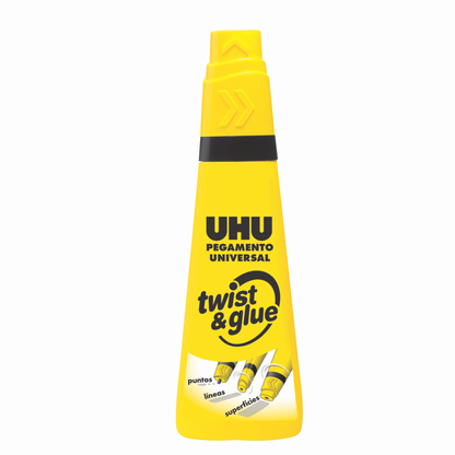 PEGAMENTO UNIVERSAL UHU "TWIST & GLUE" X 90 ML.